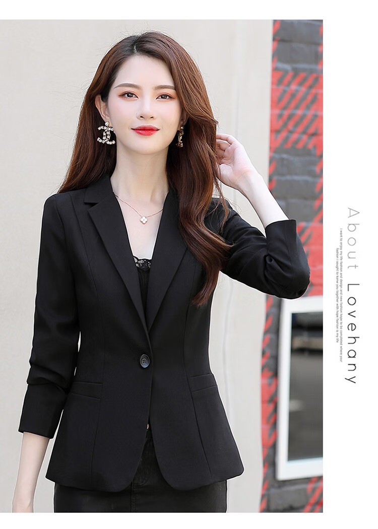 木宸早秋小西装外套女短款2022年春秋装新款韩版气质修身小个子休闲