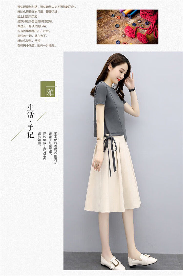 女装 连衣裙 简米朵(jianmiduo) 简米朵棉麻连衣裙套装女夏天薄款2021