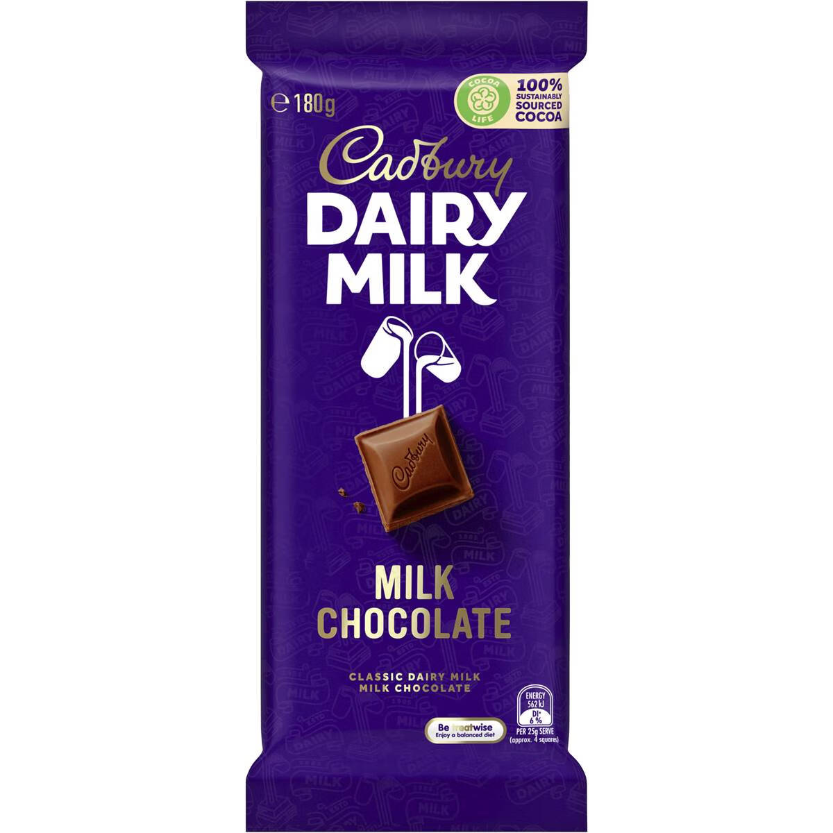 现货澳洲吉百利cadburydairymilk牛奶果仁巧克力夹心休闲零食水果坚果