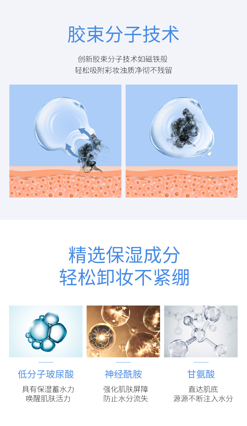 透蜜卸妆水温和不刺激眼唇部卸妆液深层清洁敏感肌可用按压式卸妆水 【新升级】眼唇面部三合一150ml