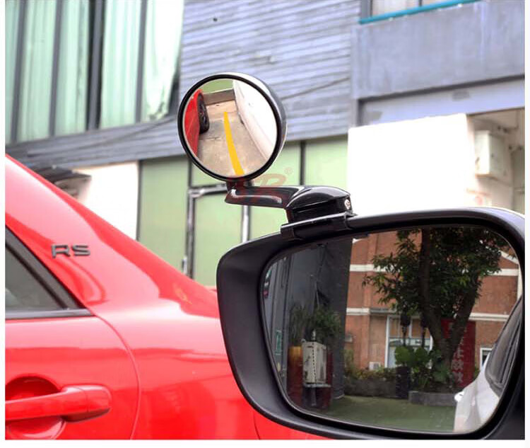 新款后视镜汽车前后轮盲区镜前车头小圆镜360度右侧前轮镜多功能倒车