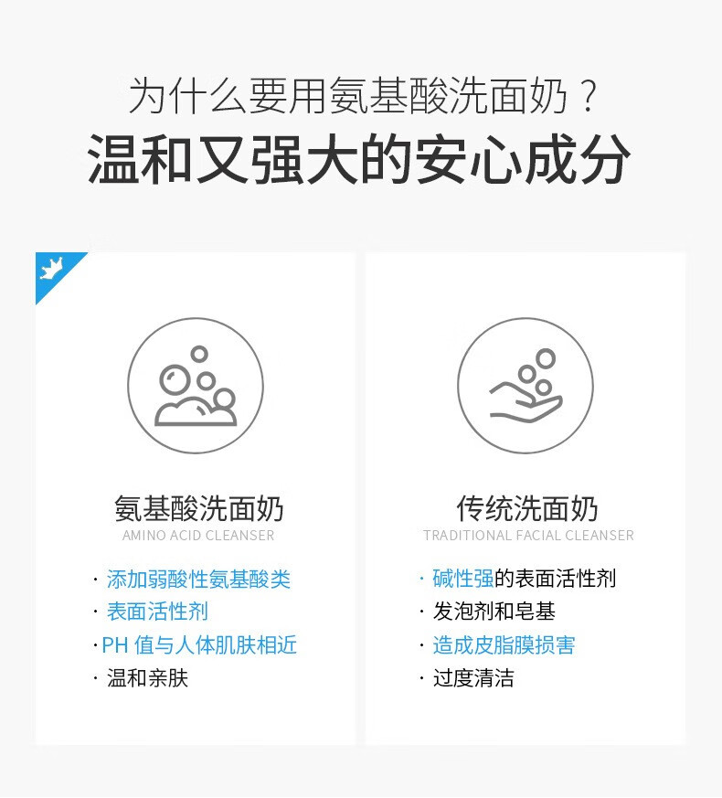 奢赏之恋氨基酸洗面奶60g便携装清爽洁面卸妆二合一爽肤控油洁面乳
