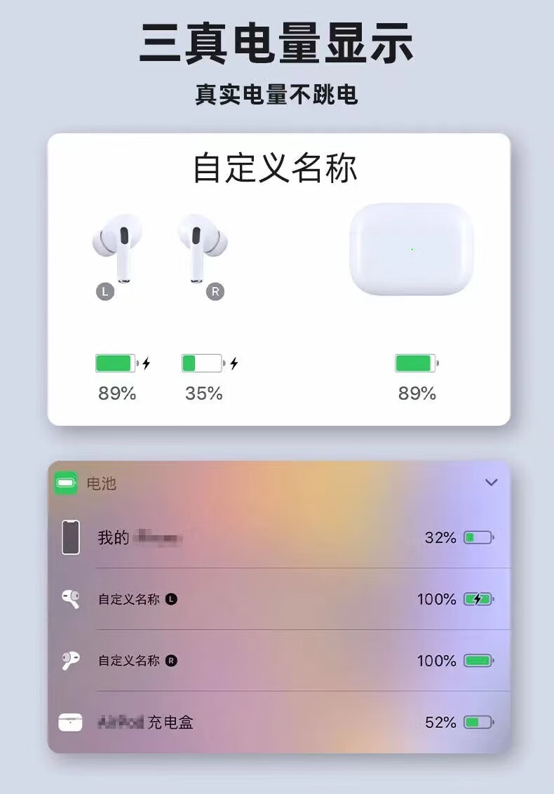 华强北无线三代蓝牙耳机airpodspro3耳机洛达1562a降噪anc入耳式airp