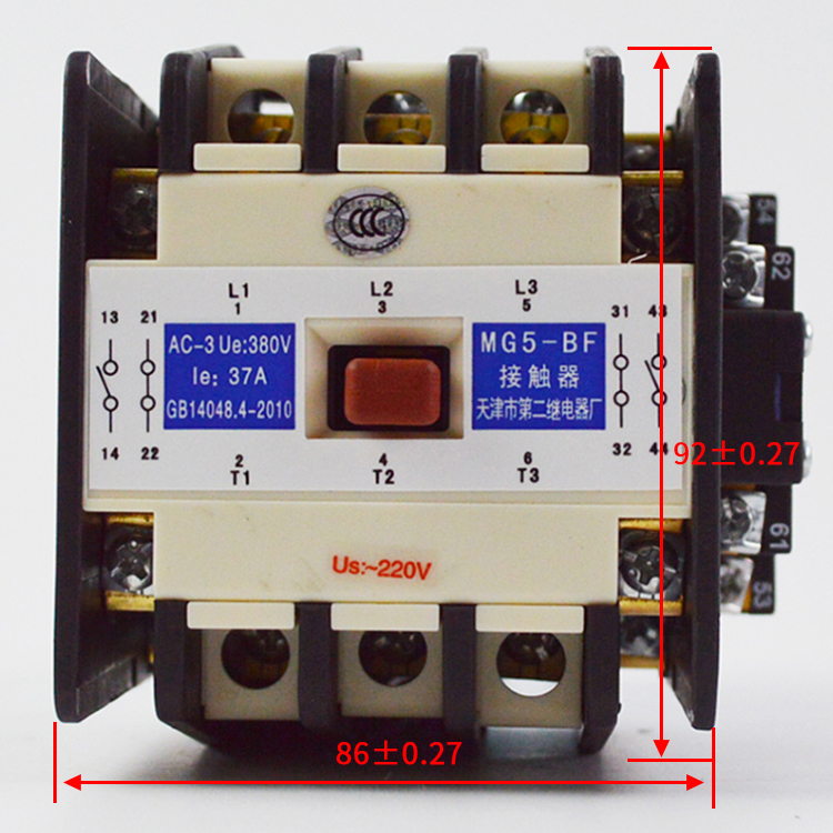 电梯封星接触器mg5bfac110220v天津第二继电器厂电梯配件dc110v