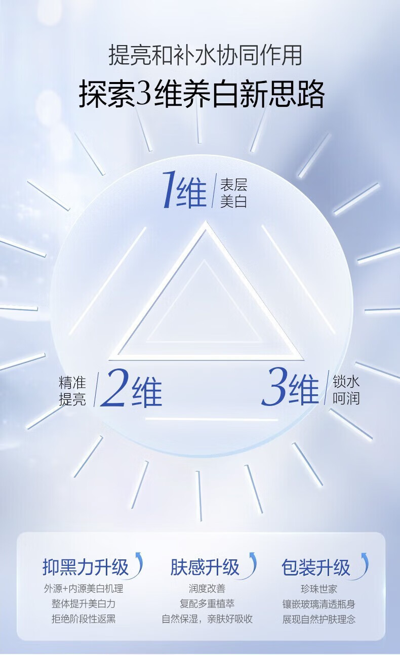 欧诗漫 OSM水乳护肤套装美白淡斑提亮补水保湿官方旗舰店京东化妆品全套自营 礼盒：洁+水+乳+面霜+水乳大样
