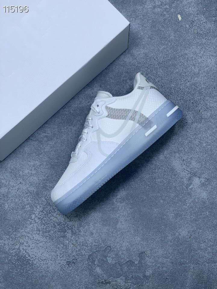空军一号 af1骨白冰蓝 a f r1联名板鞋3m结构反 af1骨