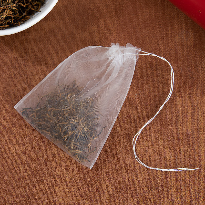 茶包袋一次性50个79尼龙茶袋过滤袋泡茶茶叶包袋花茶袋小调料袋抽线
