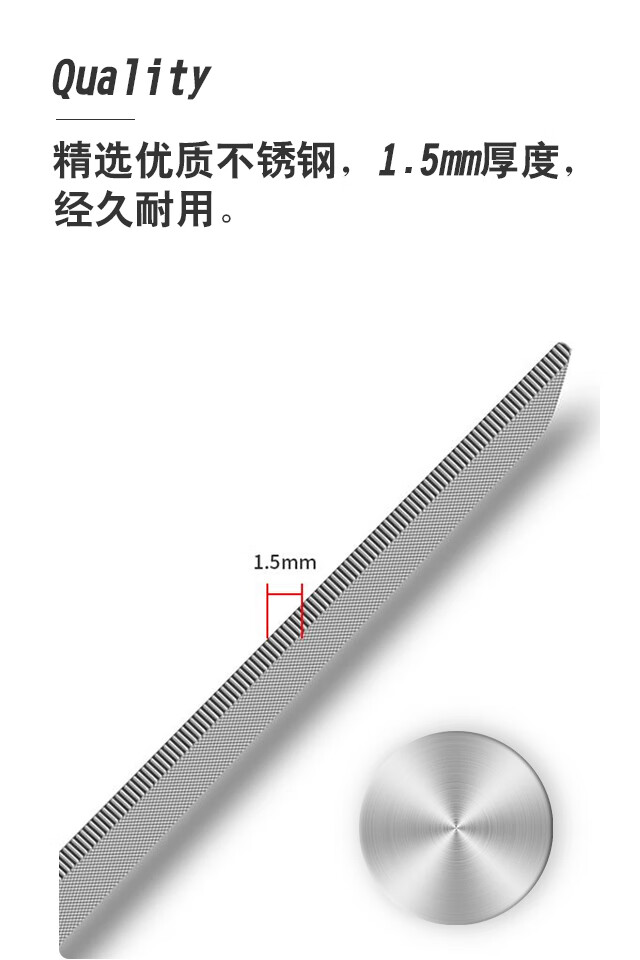 NAILVANA指甲锉刀不锈钢美甲工具玻璃指甲锉四面锉抛光修亮厚指甲磨甲器 三件套-不锈钢指甲锉长短+玻璃锉