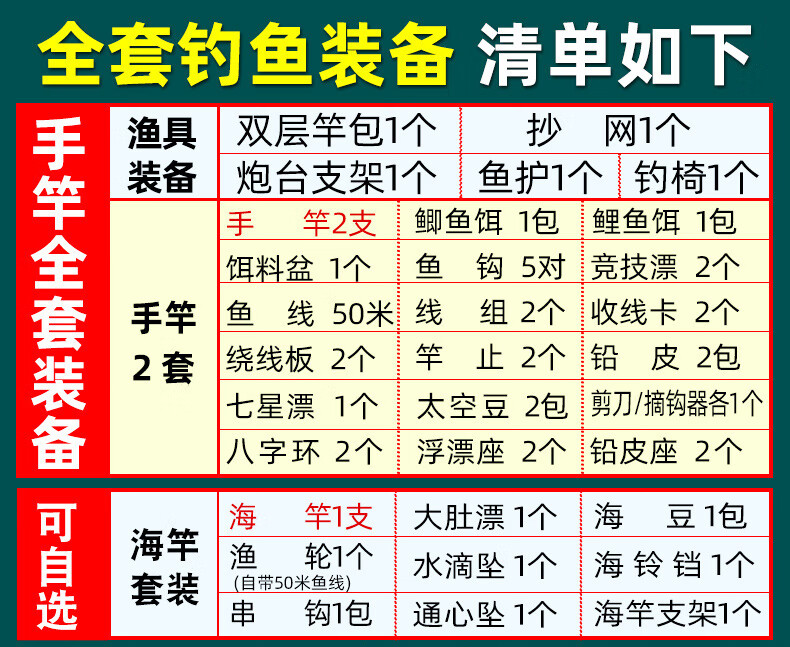 钓鱼竿套装组合全套鱼具用品大全新手钓鱼装备鱼竿手杆渔具手竿鲫全套