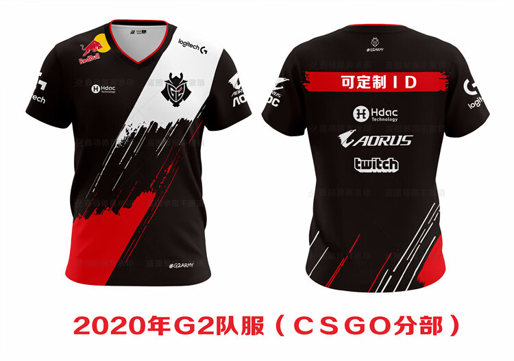 2022g2队服lolcaps帽皇g2csgonikokennys短袖t恤2022lol队服定制idxl