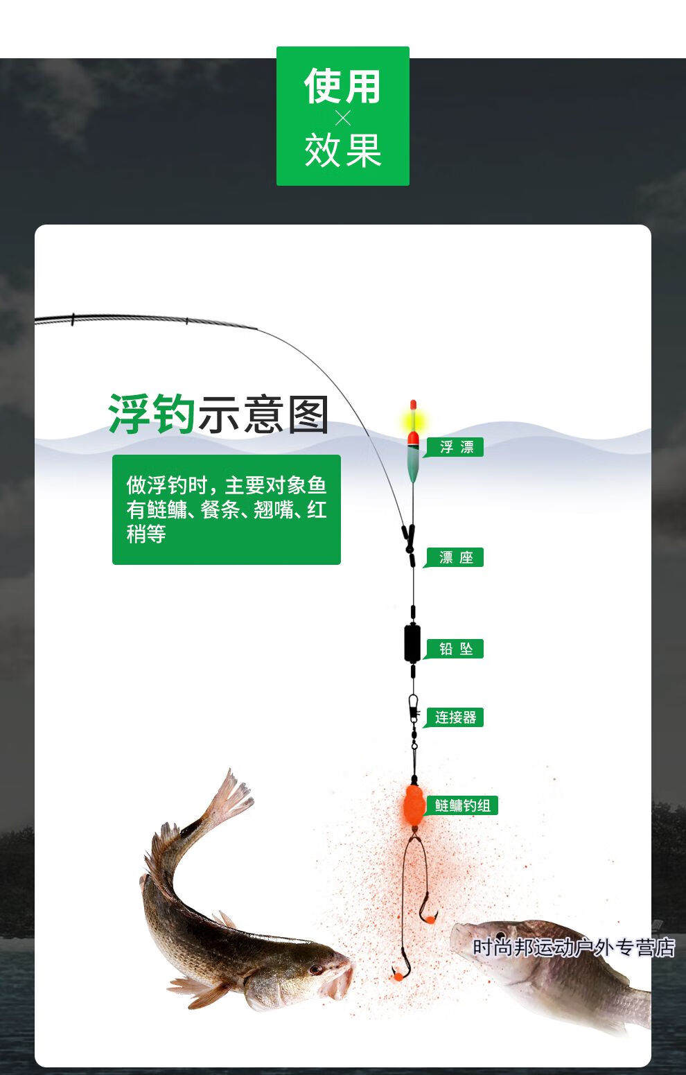 垂钓用品 钓鱼配件 mornica 手杆钓鲢鳙钓组手竿套装浮钓花白鲢鱼