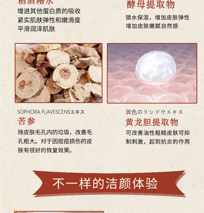 LUERLING 酒粕洗面奶 清洁控油水润保湿温和清爽 洁面乳膏170g 男女士适用 【清爽控油】酒粕洗面奶170g/1支