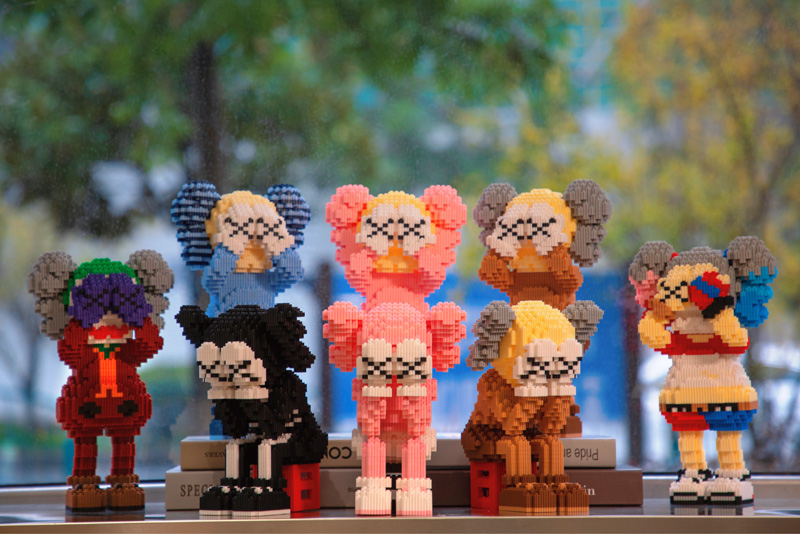 乐高lego暴力熊积木拼装钻石小颗粒玩具微成年立体高难度儿童女孩系列