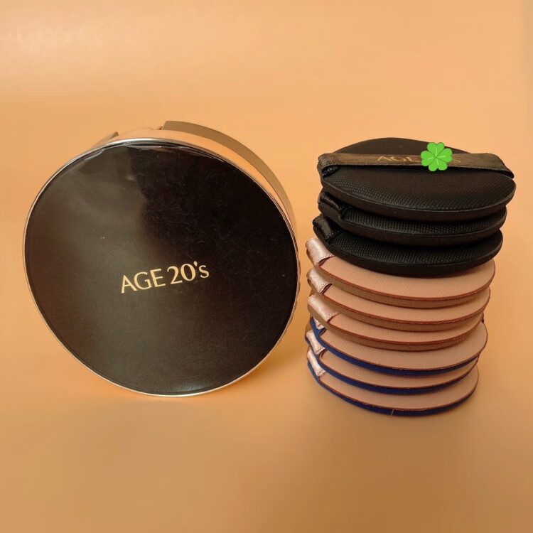 Age气垫粉扑粉饼干湿两用散粉粉底液专用不吃粉水滴圆形爱敬通用 水滴4片装 Age 纳斯等粉底液通用