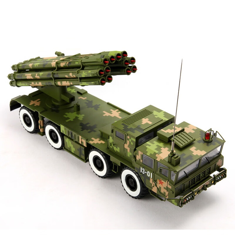 定制300毫米火箭炮导弹车模型合金130军事战车真模型工艺品摆件数码