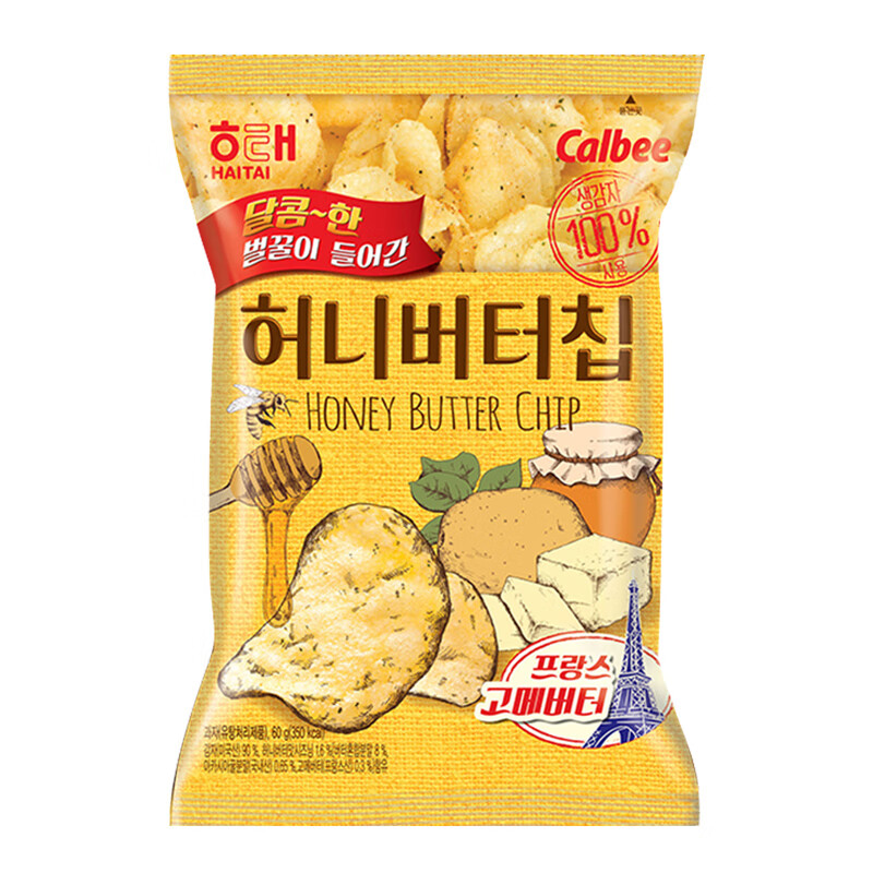 韩国零食海太卡乐比薯片蜂蜜黄油味联名休闲食品小吃解馋6g蜂蜜白奶酪