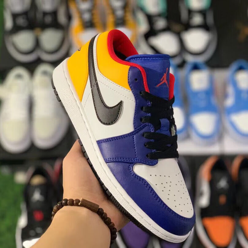 【aj1 low】aj1 low板鞋低帮潮流板鞋情侣鞋吴亦凡王一博同款 北卡蓝