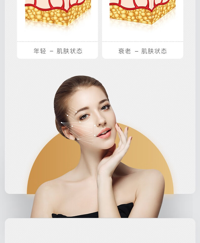 LAIERL VICHE视黄醇冻干粉精华液原液礼盒淡化痘印细纹提亮肤色修护理肤套盒 44瓶/盒