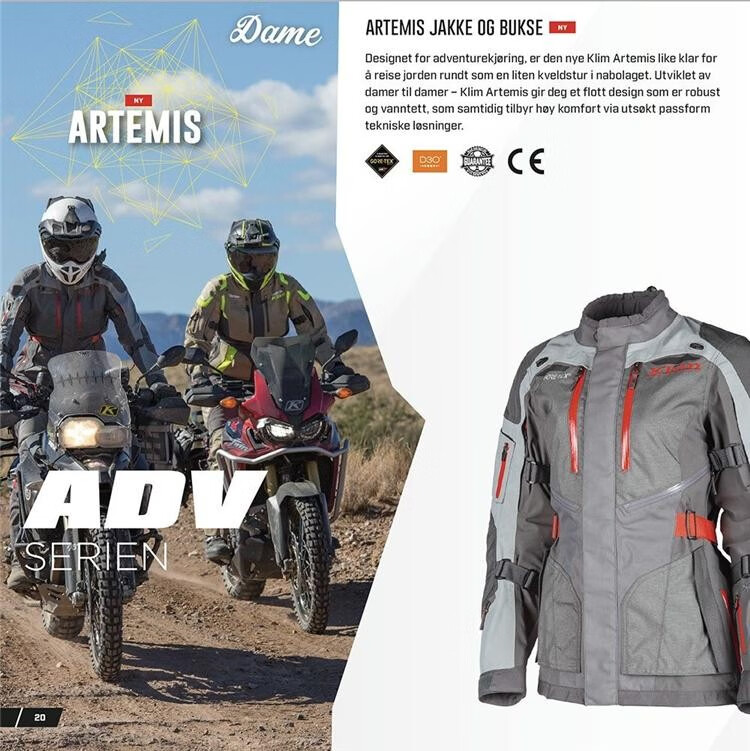 klim女款artemis拉力服阿特米斯夹克goretex防水摩托车骑行服黑灰色