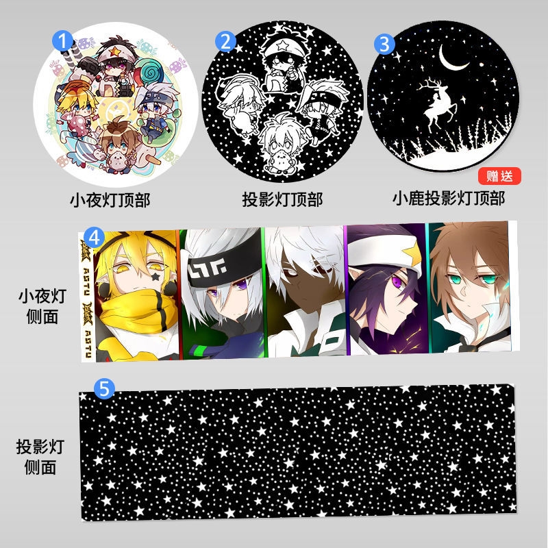 凹凸世界小夜灯凹凸的世界周边3d小夜灯动漫模型插电电池两用款七色