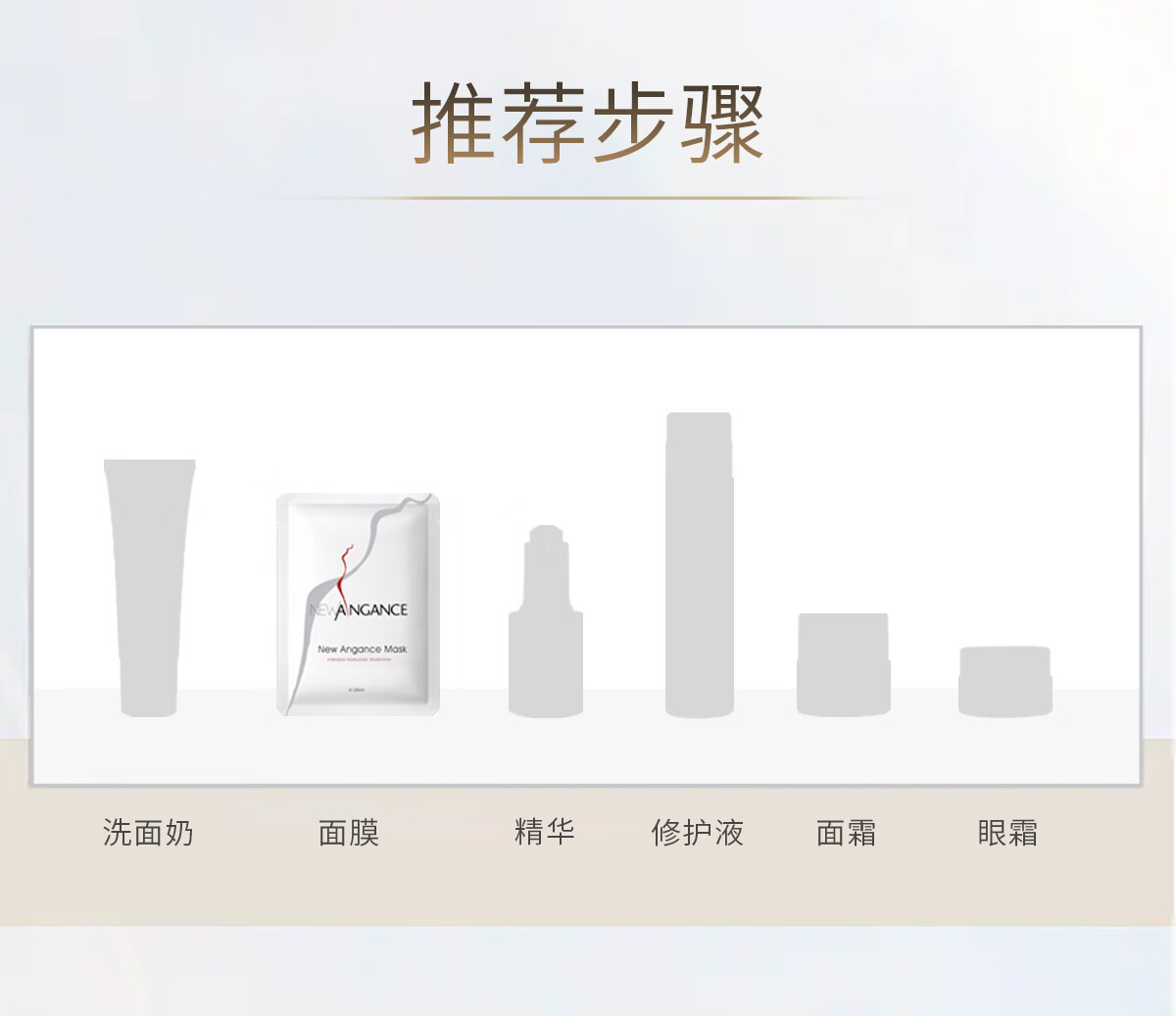 心仙格（NEWANGANCE） 小白膜单片  玻尿酸面膜补水修护敏感肌适用 1片装【进口】 1片