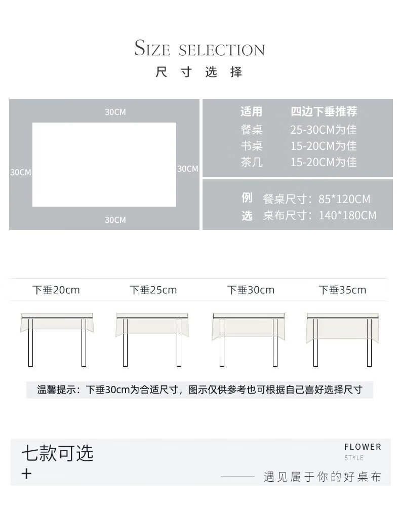 6，棉麻桌佈餐桌佈藝長方形加厚防燙台佈茶幾i風簡約卡通桌墊 棉佈白格子【加厚鎖邊】 4060cm（櫃子小家電）