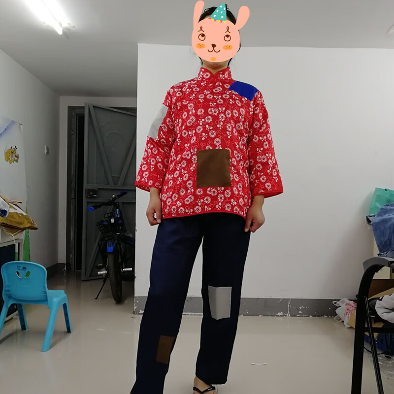 搞笑衣服男女叫花子服装乞丐服套装古代丐帮要饭衣服补丁演出服破烂