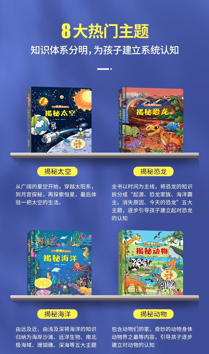 【系列自选】小小科学家翻翻书 小开本揭秘系列科普翻翻书 3-6岁儿童科普书籍儿童3d立体书绘本1-3-6宝宝翻翻书 揭秘交通工具