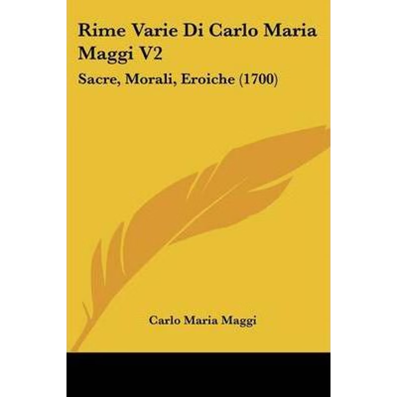 按需印刷Rime Varie Di Carlo Maria Maggi V2[9781104375614]