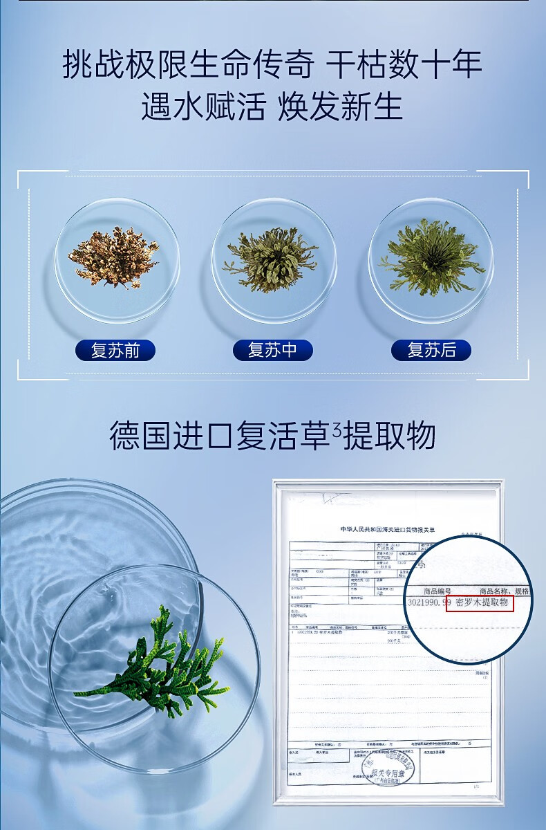 昆药集团KPC补水面膜玻尿酸水润柔嫩蓝铜肽贴片免洗 5片/盒 3盒装/15片