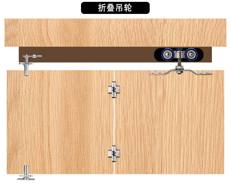 移门吊轮吊滑轮玻璃木门静音吊轨轮阳台推拉门移门轮8