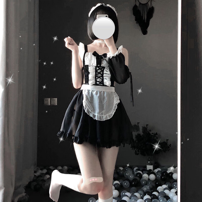 缘之空春日野穹 穹妹女仆装cos服 性感可爱露背女仆女士激情诱惑睡裙