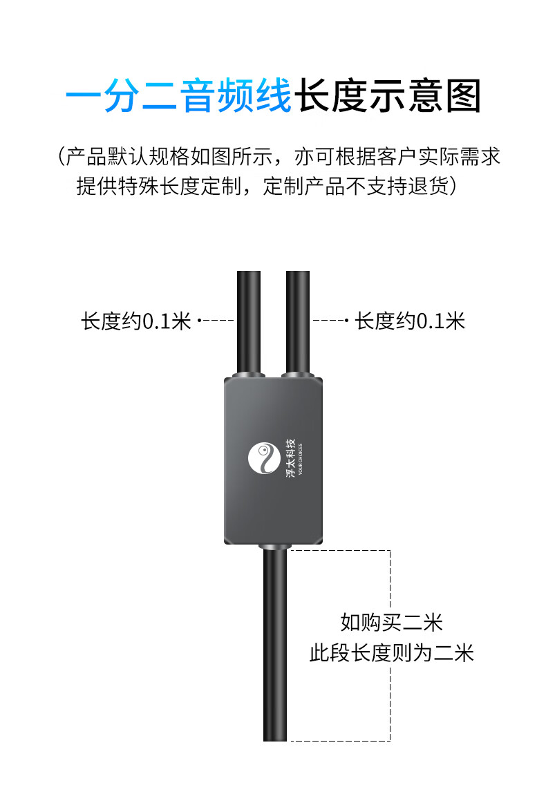 5转双卡农公母音频线3.5mm音频一分二功放调音台麦克风线 3.