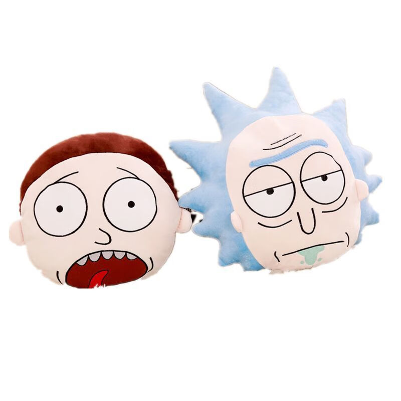 瑞克和莫蒂rickandmorty动漫人物抱枕玩偶头像公仔周边布娃娃外公