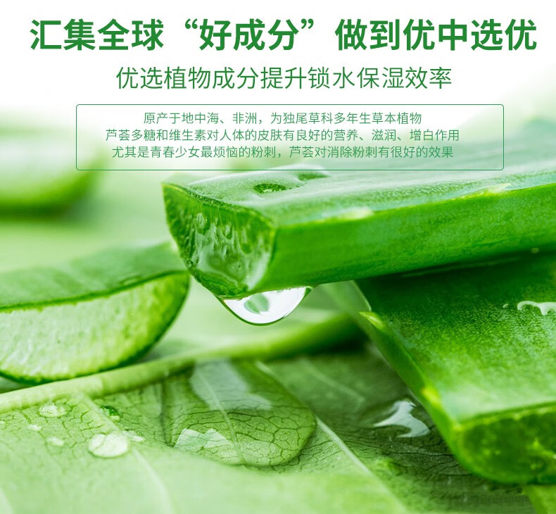 仁和 芦荟胶补水晒后补水保湿舒缓肌肤提亮肤色啫喱面霜 护肤品300g 芦荟胶1盒