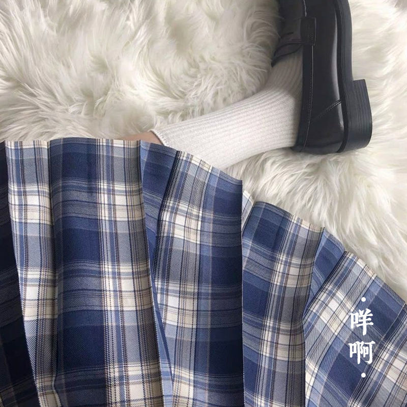 jk制服 全套jk制服树莓红茶格裙中牌同厂正统冰淇淋jk日系软妹百褶裙