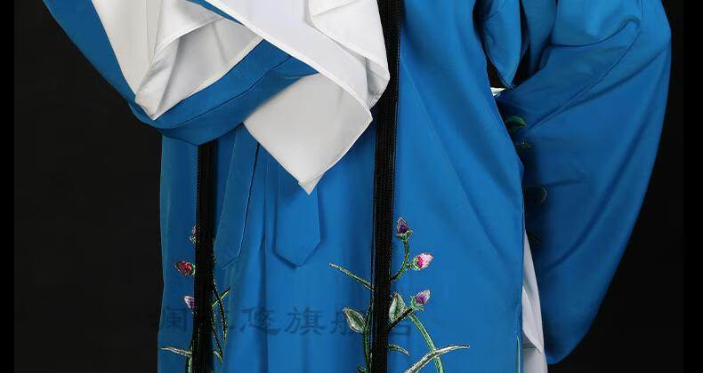 高端品质京剧女花旦青衣小姐戏服传统国粹戏装大叶牡丹青衣披戏剧演出