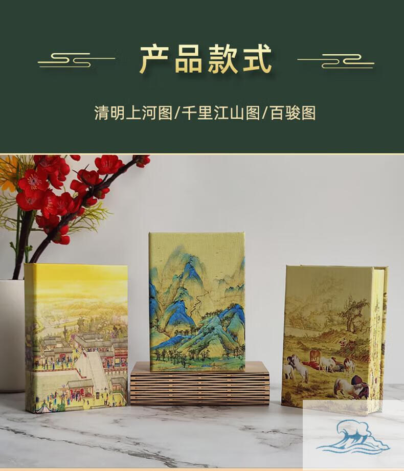 5，OQD書本燈 書燈創意禮品網紅LED氛圍燈中國風紙藝台燈折曡小夜燈 黑衚桃木-袖珍書本燈 2.5w