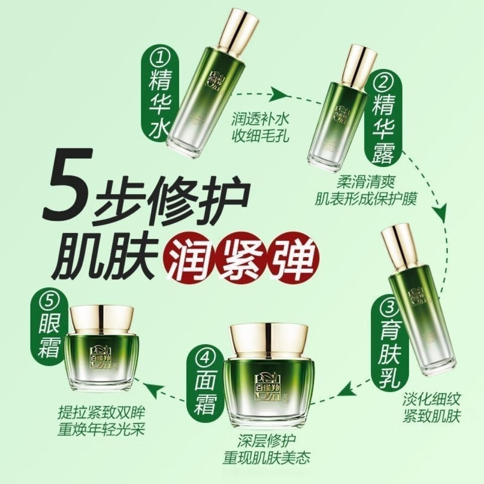 百雀羚（PECHOIN） 套装女恒采新颜臻宠礼盒补水保湿紧致抗皱滋润淡纹护肤中年妈妈 恒采新颜7件套