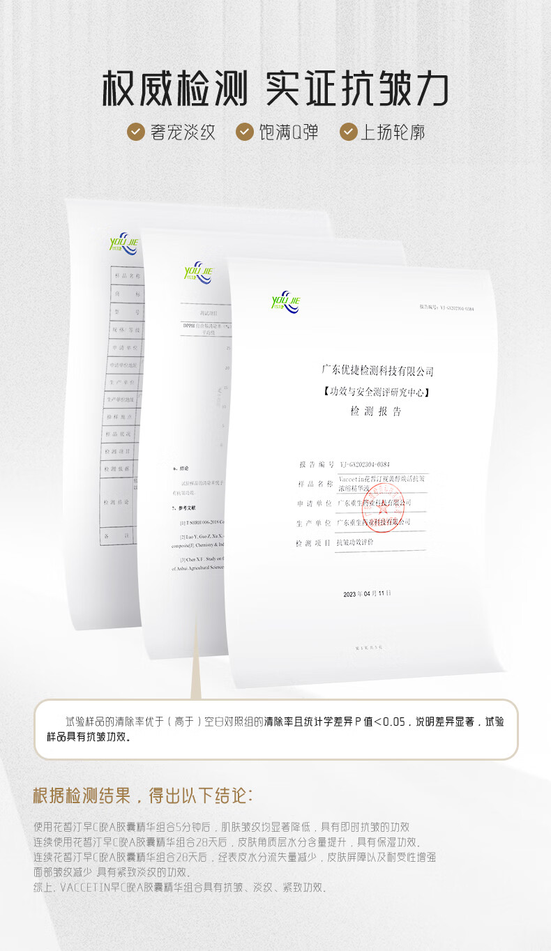 花皙汀【早C晚A】抗糖抗氧化精华液提亮肤色抗皱紧致精华七夕情人节礼物 视黄醇精华