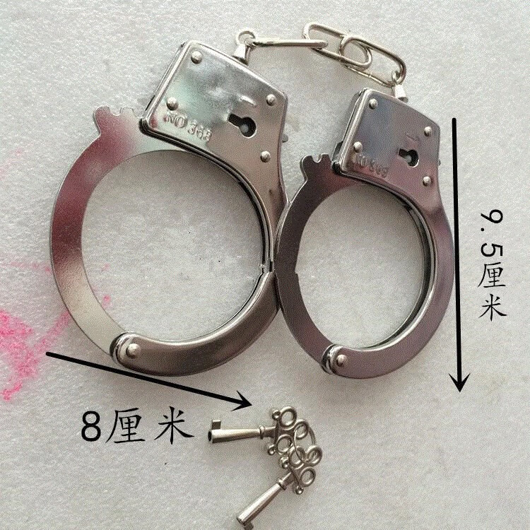 手铐警察真儿童过家家玩具儿童道具合金铐剧组表演演戏道具子儿童手拷