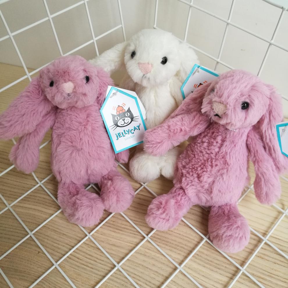 jellycat 英国jellycat害羞邦尼兔柔软安抚毛绒玩具同款公仔bunny 浅