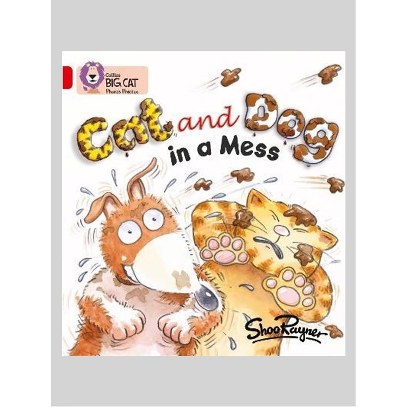 Cat & Dog in a Mess 英文原版故事绘本 Collins Big Cat 柯林斯大猫 02A/Red A 红A 单本 赠音频 分级阅读