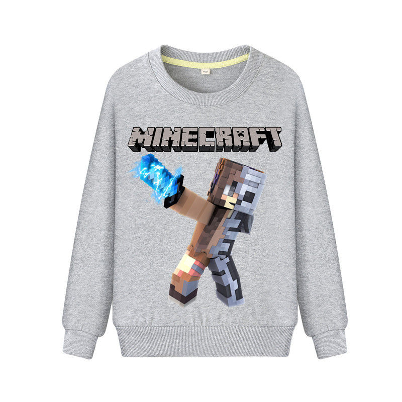 mc我的世界苦力怕游戏周边衣服小孩子儿童穿的minecraft衣服男童春秋