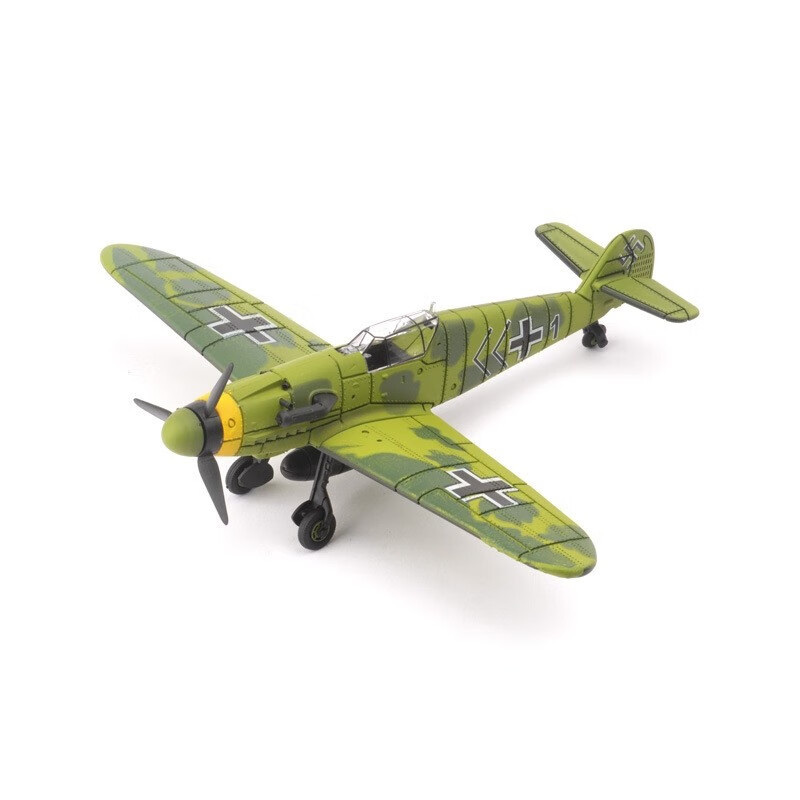 二战飞机模型军事拼装模型bf109海盗喷火战斗机玩具diy手工制作仿真