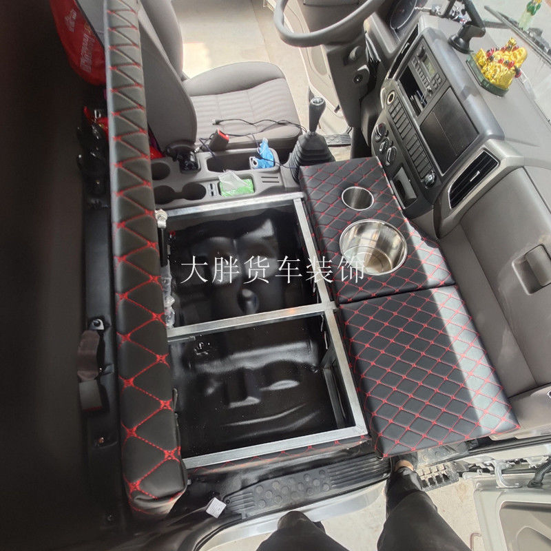 2米轻卡货车用品卧铺改装睡觉床板 副驾驶拆靠背(加厚木板海绵) 天锦