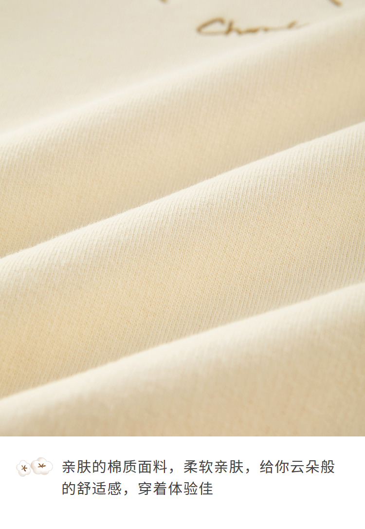 茵曼茵曼梨涡复古文艺冬装休闲百搭加厚连帽卫衣女外套抓绒花朵绣花