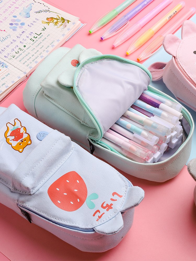 笔袋大容量文具盒女ins潮酷少女心小学生可爱超萌铅笔盒女生的日系高