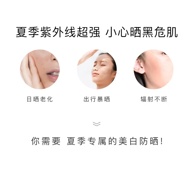 HomeFacialProhfp美白持久防晒霜 清爽提亮肤男士女士紫外线高倍防晒隔离SPF50+ 40g