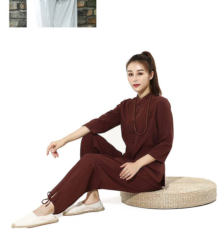 拜佛服装海清居士服佛教衣服佛教女居士服装中式居士服佛系服女中国风